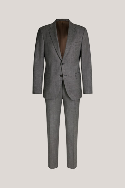 Costume en laine vierge Sera-Sole, en gris chiné