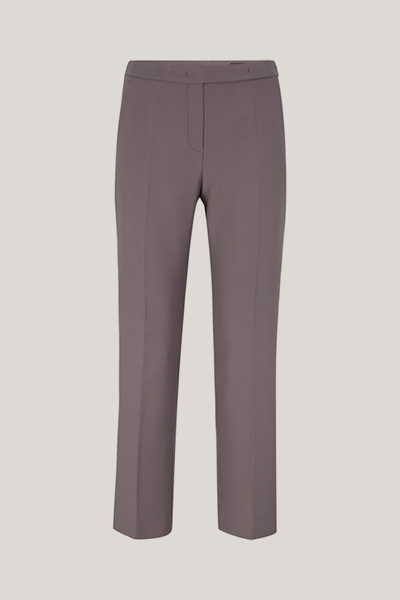 Crêpe-Anzug-Hose in Grau