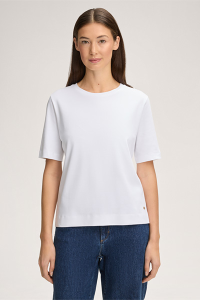 T-shirt en coton biologique, en blanc