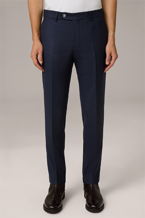 Pantalon modulaire Bene en laine mélangée, en bleu marine