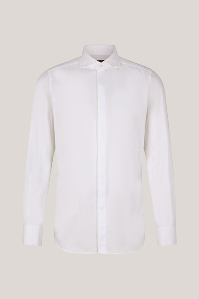 Chemise de smoking Nebia avec poignets mousquetaires, en blanc