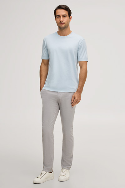 Baumwoll-T-Shirt Floro in Hellblau