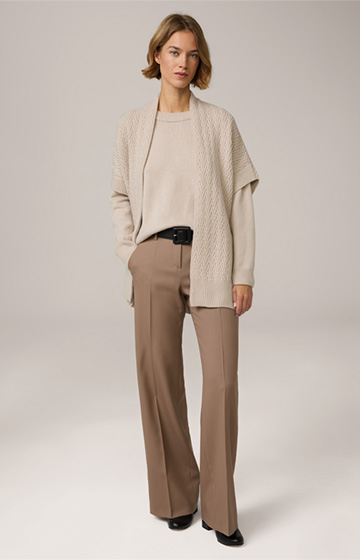 Cashmere Pullover in Light Beige