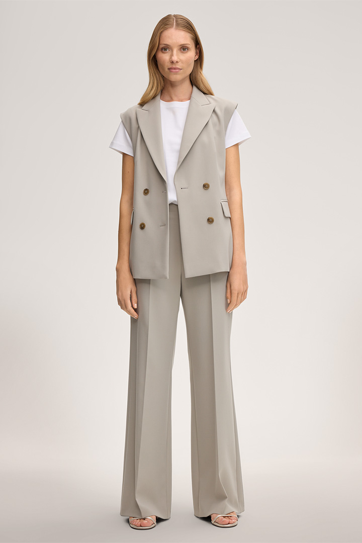 Führt zu Produktdetailseite „Crepe-Marlene-Hose in Beige"