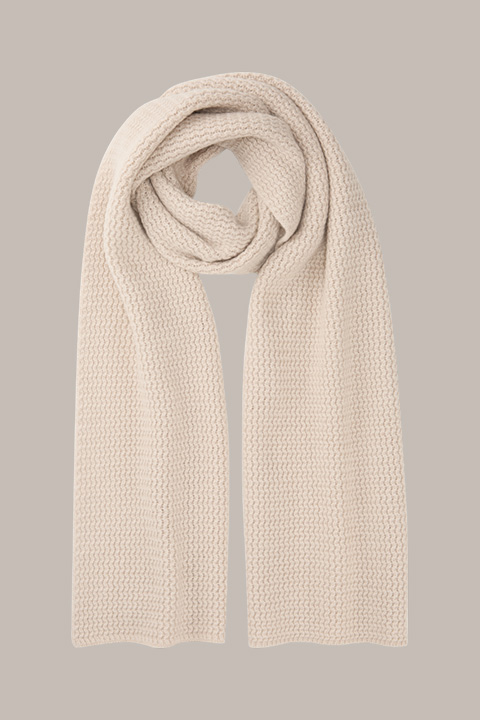 Cashmere-Schal in Hellbeige