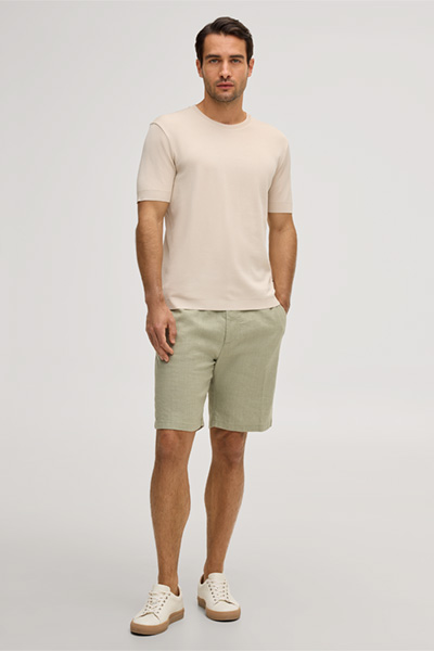 Baumwoll-T-Shirt Floro in Beige