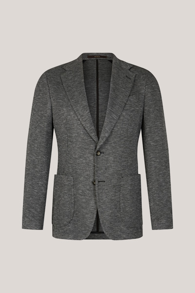 Giorno Jersey Jacket in a Black and Grey Pattern