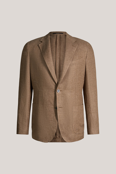 Leinen-Sakko Giorno in Braun