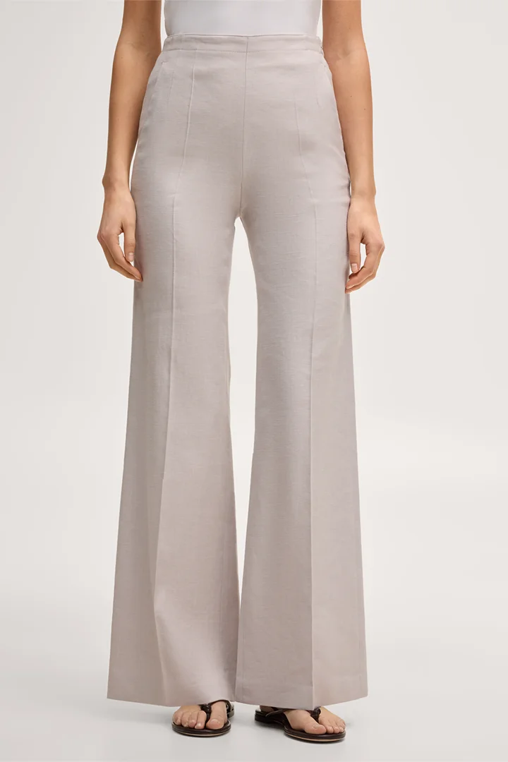 Führt zu Produktdetailseite „Leinenstretch-Marlene-Hose in Beige"