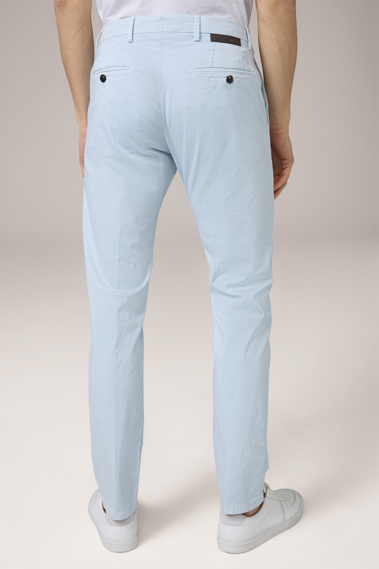 Cotton Cino Chinos in Light Blue