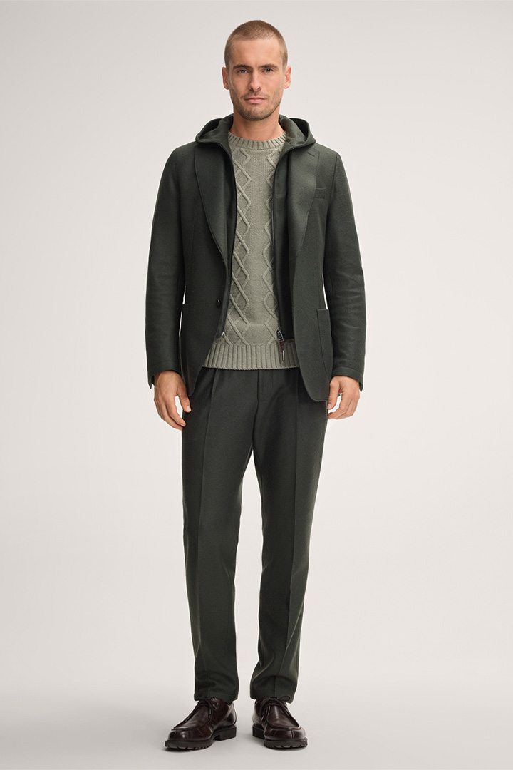 Leads to look detail page “Giro-Silvi Modular Suit in Olive Green”