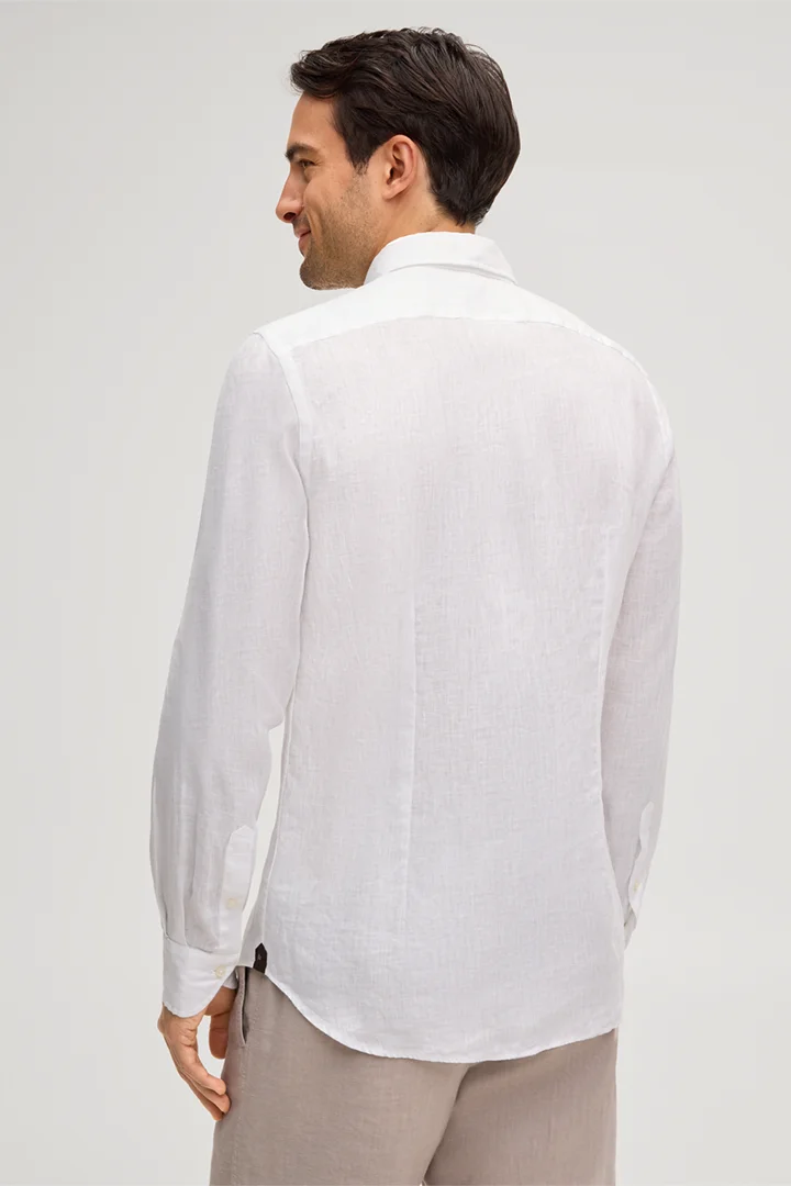 Leinen-Hemd Lapo in Weiss