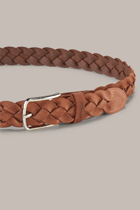 Suede Belt in Brown