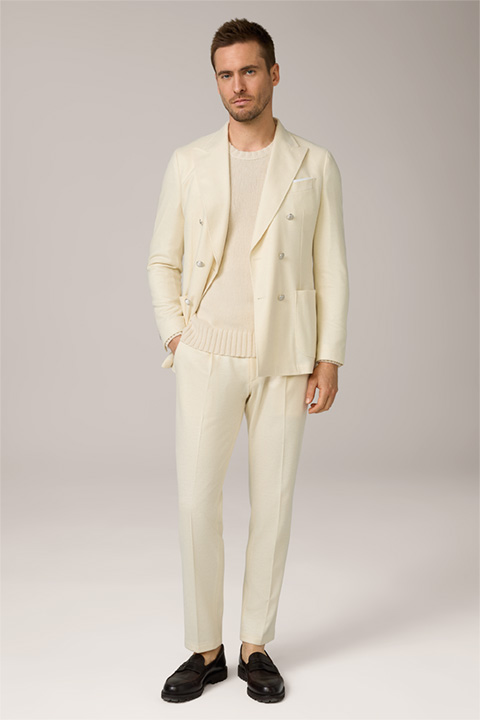 Salino-Silvi Modular Suit in Wool White