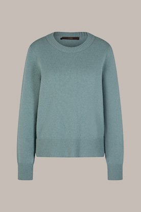 Cashmere-Pullover in Hellblau