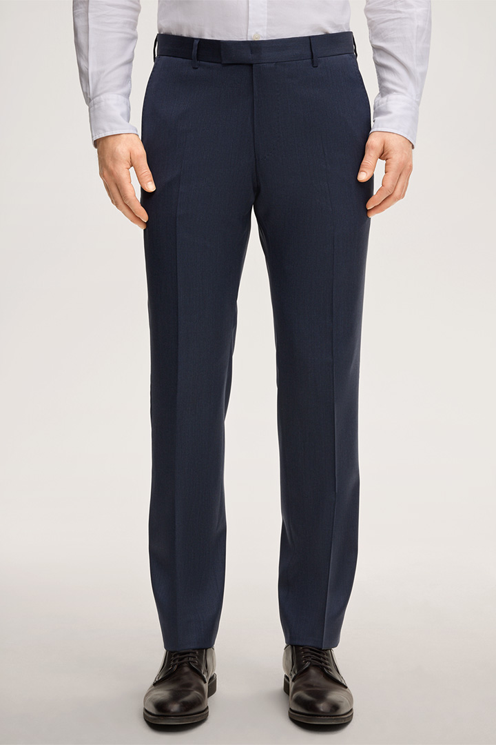 Führt zu Produktdetailseite „Schurwoll-Baukasten-Hose Sole in Blau"