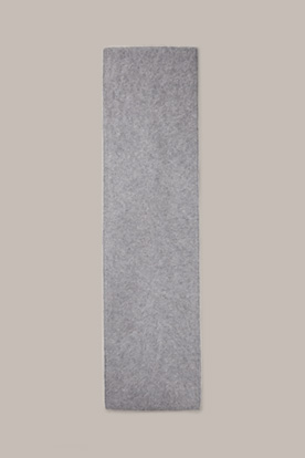 Brushed Cashmere Scarf in Grey