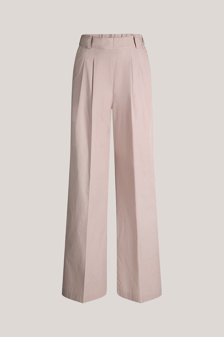 Führt zu Produktdetailseite „Baumwoll-Marlene-Hose mit Bundfalte in Taupe"