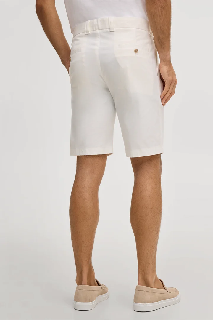 Cotton blend shorts Schio in white