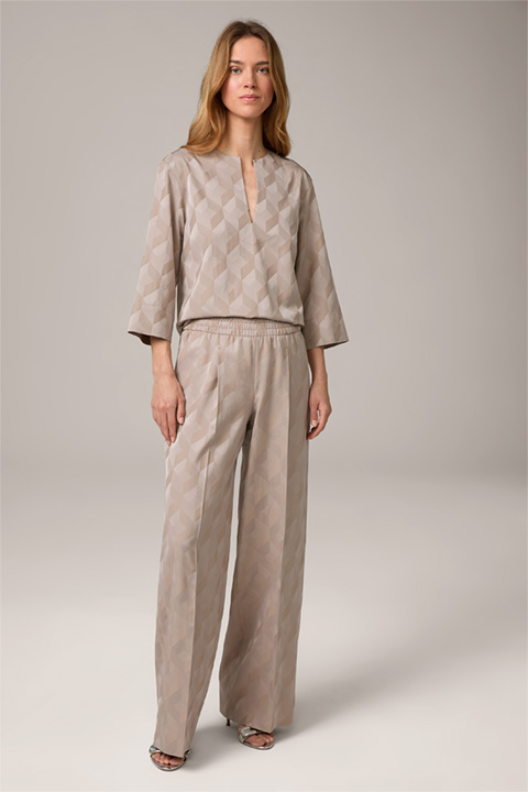 Shop the look: Jacquard-Kombi in Taupe