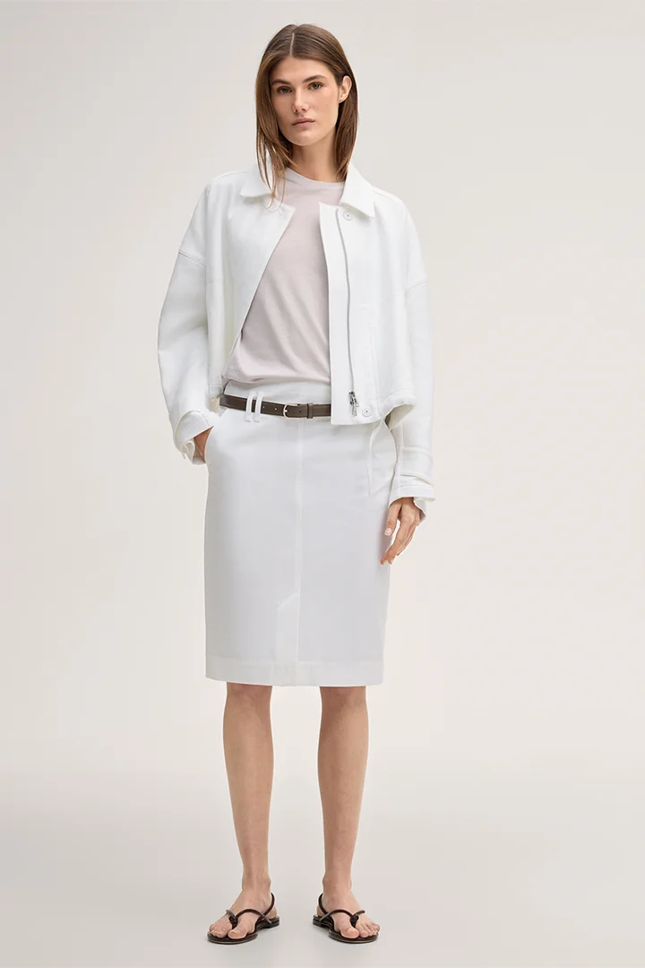 Führt zu Produktdetailseite „Lyocell-Baumwoll T-Shirt in Beige"