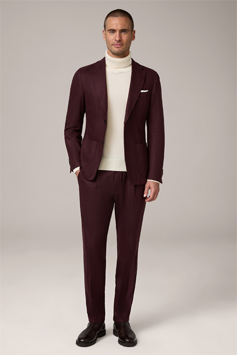 Giro-Silvi cashmere suit in bordeaux