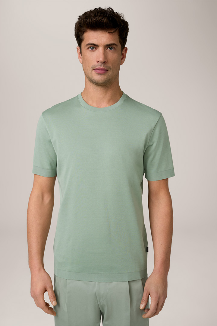 Floro Cotton T-Shirt in Mint Green