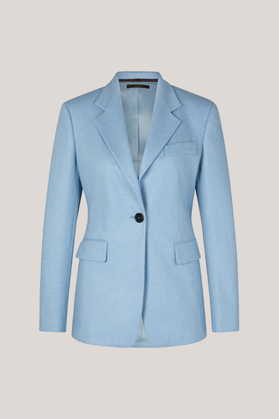 Cashmere-Blazer in Hellblau