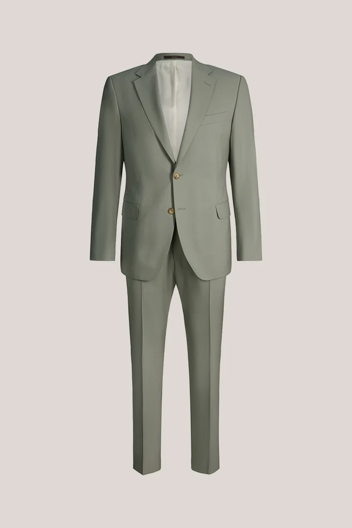 Mène à la page produit « Costume en laine vierge Sera-Sole, couleur verte »