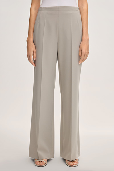 Crepe-Marlene-Hose in Beige