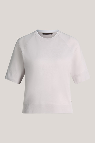 Lyocell cotton T-shirt in beige