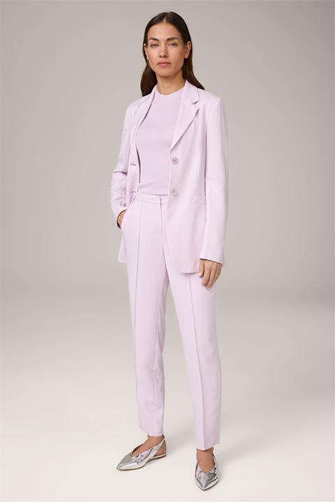 <p><strong>Shop the Look:</strong><br> Viscose stretch pant suit in lilacr</p>