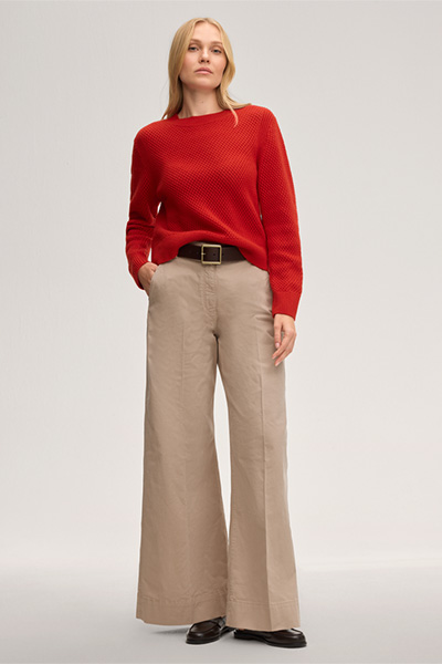 Cashmere-Pullover in Rot