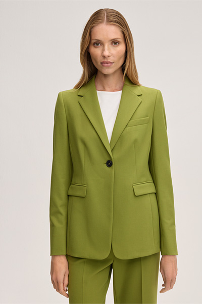 Crêpe Blazer in Green