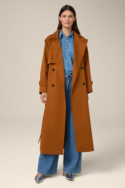 Trench-coat, couleur cuivre
