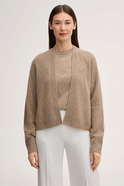 Cashmere-Cape in Taupe
