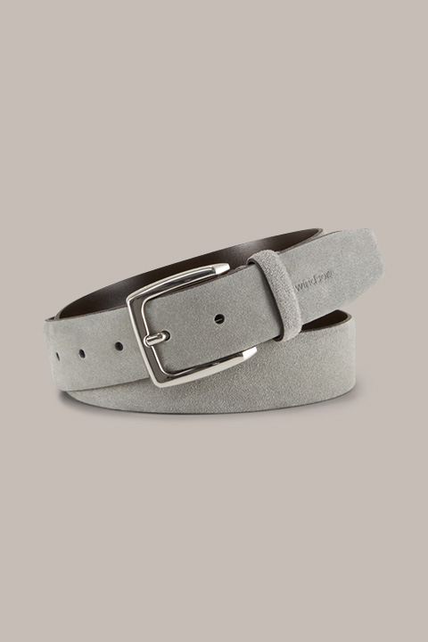 Suede Belt in Grey