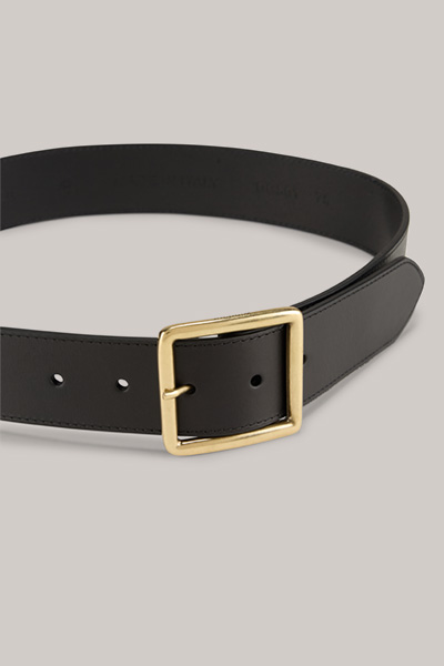 Nappa Belt in Black