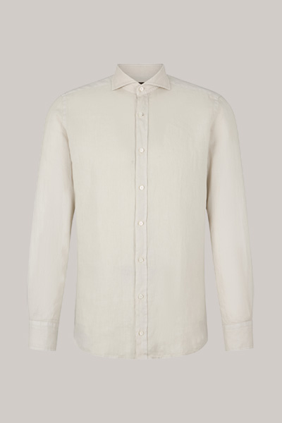 Lano Linen Shirt in Light Grey