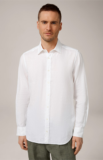 Lapo Linen Shirt in White