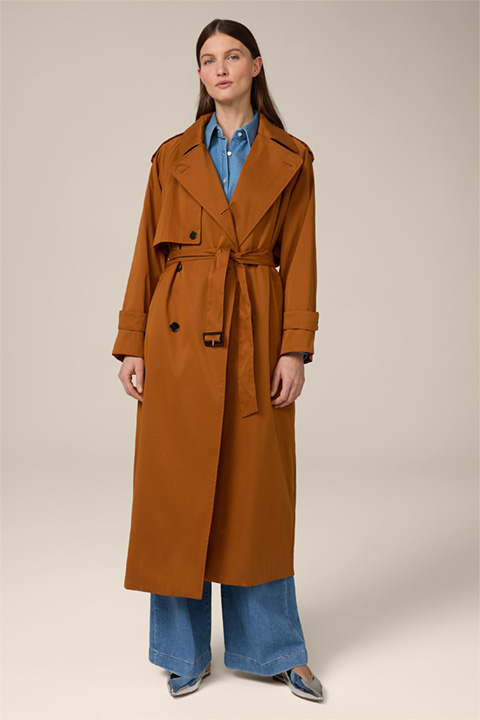 Trench-coat, couleur cuivre