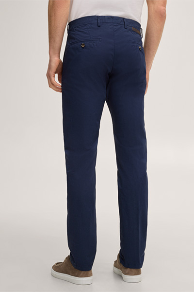 Leads to product detail page "Cino cotton-blend chinos in navy"