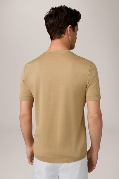 Baumwoll-T-Shirt Floro in Camel