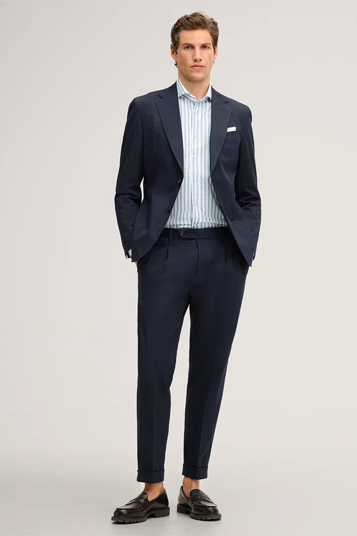 Leads to product detail page "Giorno Modular Jacket in a Cotton Blend in Navy"