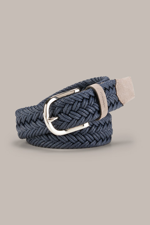Braided Belt in Navy