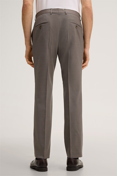 Sera-Sole Virgin Wool Suit in Taupe