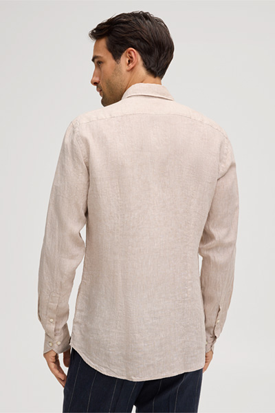 Leinen-Hemd Lapo in Beige