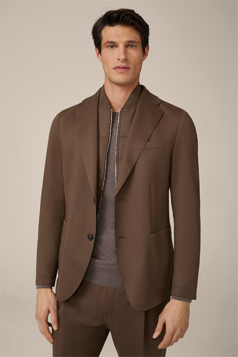 Triest Wool Blend Jacket in Brown