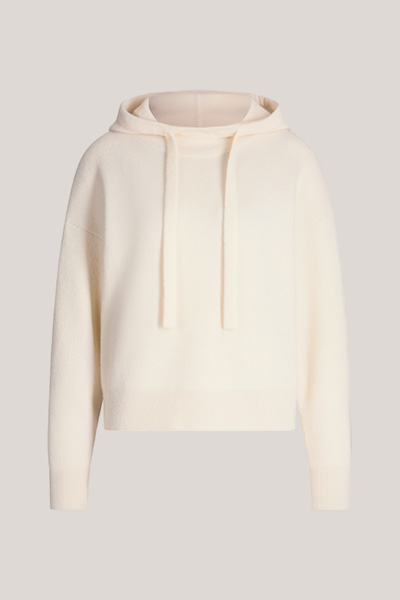 Double-knit Hoodie in Cream