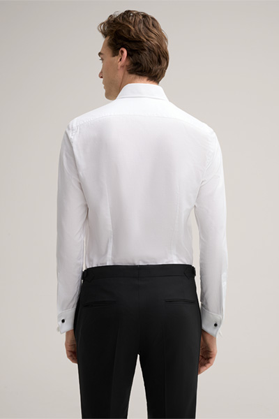 Nebia Dress Shirt with Turn-up Sleeves in White